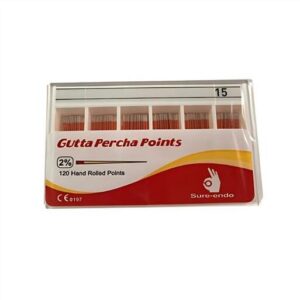 Sure Endo Gutta Percha Points Taper 0.02  (Size 15)