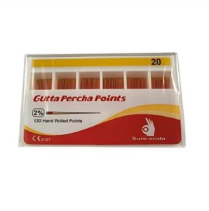 Sure Endo Gutta Percha Points Taper 0.02  (Size 20)